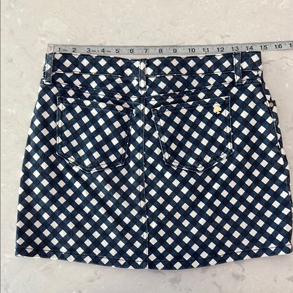 Kate Spade Blue and White Mini Pencil Skirt - Picture 2 of 6